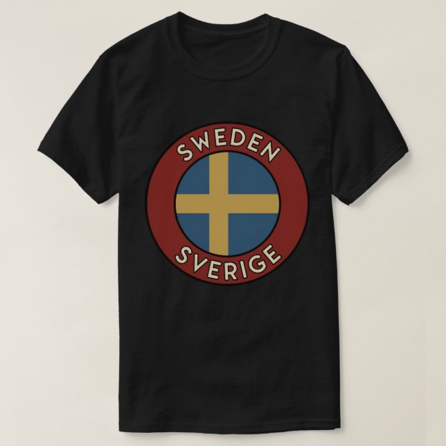 Sweden Sverige T-Shirt (Design Front)