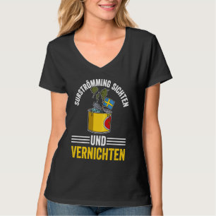 Sweden Swedish fish specialty Surstromming puke fi T-Shirt