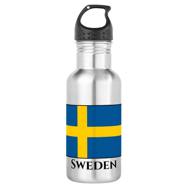 Sweden (Swedish) Flag 532 Ml Water Bottle (Front)