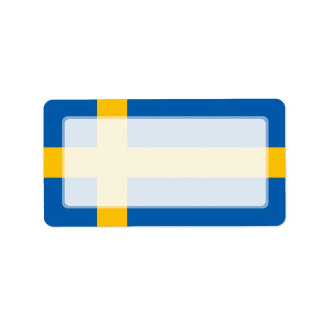 Sweden - Swedish Flag Label (Front)
