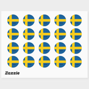 Sweden & Swedish flag patriots, holiday / sports Classic Round Sticker