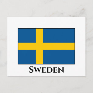 Sweden (Swedish) Flag Postcard