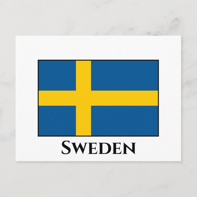 Sweden (Swedish) Flag Postcard (Front)