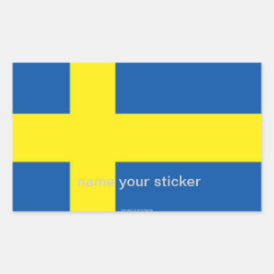 Sweden swedish flag sticker