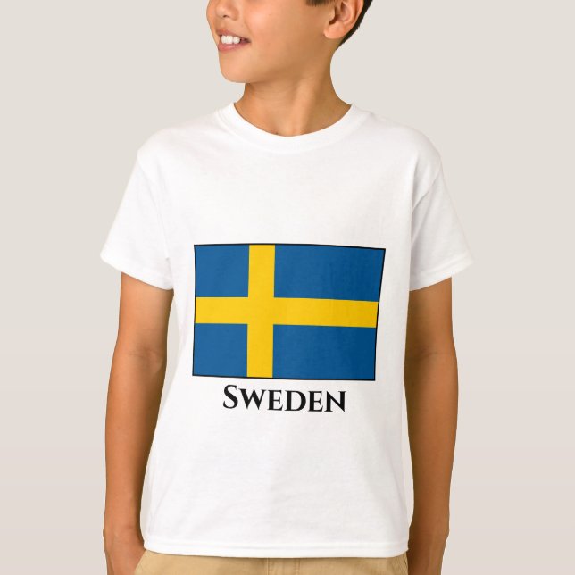 Sweden (Swedish) Flag T-Shirt (Front)