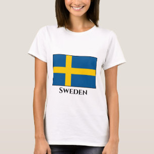 Sweden (Swedish) Flag T-Shirt
