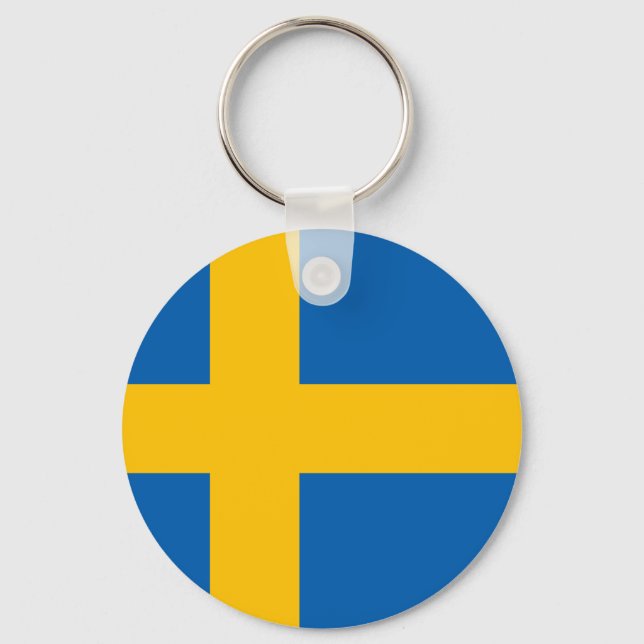 Sweden - Swedish National Flag Key Ring (Front)