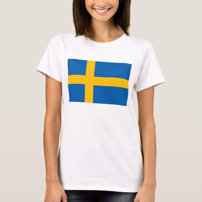 Sweden - Swedish National Flag T-Shirt (Front)