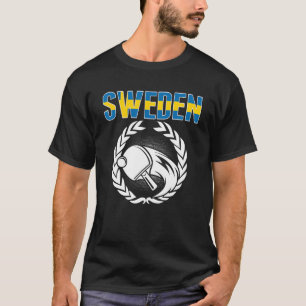 Sweden Table Tennis  Swedish Ping Pong Team Suppor T-Shirt