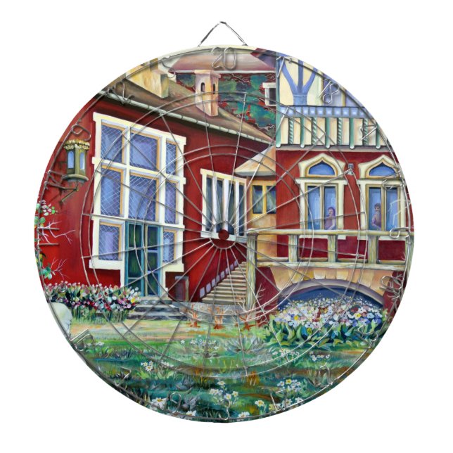 Sweden, Traditional Landscape Dartboard (Front)