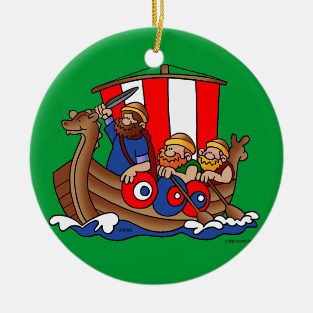 Sweden - Viking Christmas Ornament (Front)