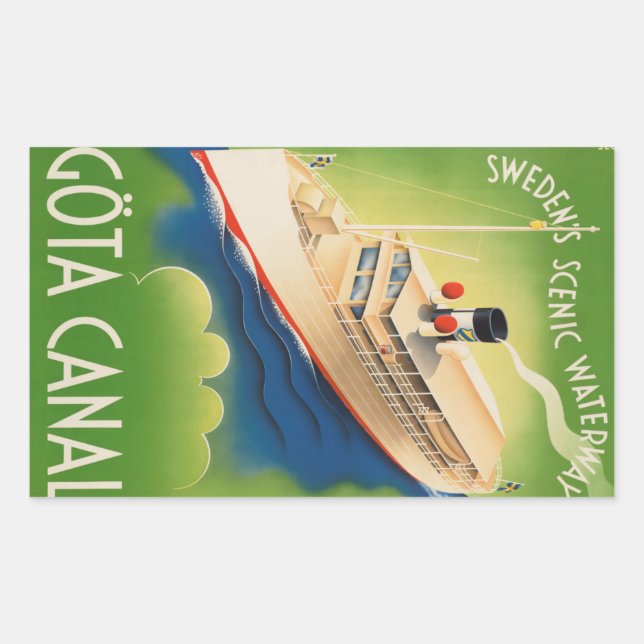 Sweden Vintage Travel stickers (Front)