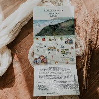 Sweden Wedding Illustrated Map