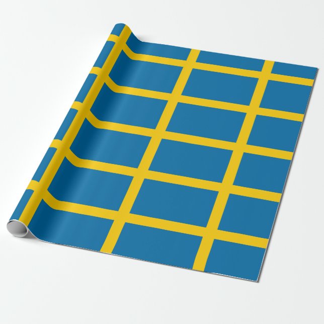 Sweden Wrapping Paper (Unrolled)
