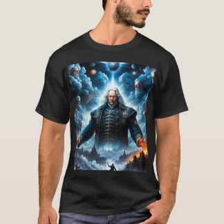 Swedenborg Heaven and Hell black AI Generated Art T-Shirt
