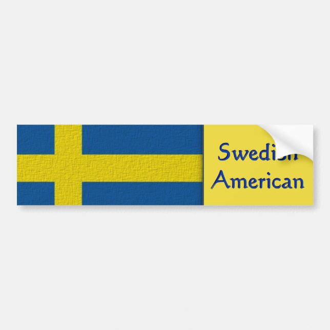 Swedish American Bumper Sticker (Front)