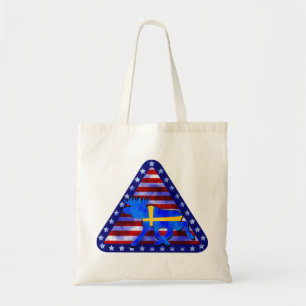 Swedish-American Moose Tote Bag