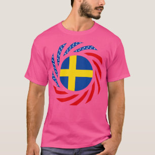 Swedish American Multinational Patriot Flag Series T-Shirt