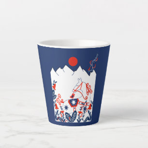 Swedish And Finish Folk Art Gifts Latte Mug