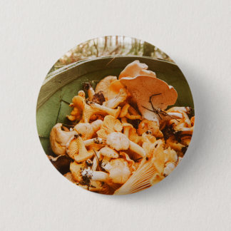Swedish Archipelago Mushroom Foraging Photo 6 Cm Round Badge