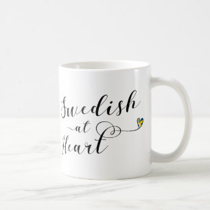 Swedish At Heart Mug, Sweden Coffee Mug