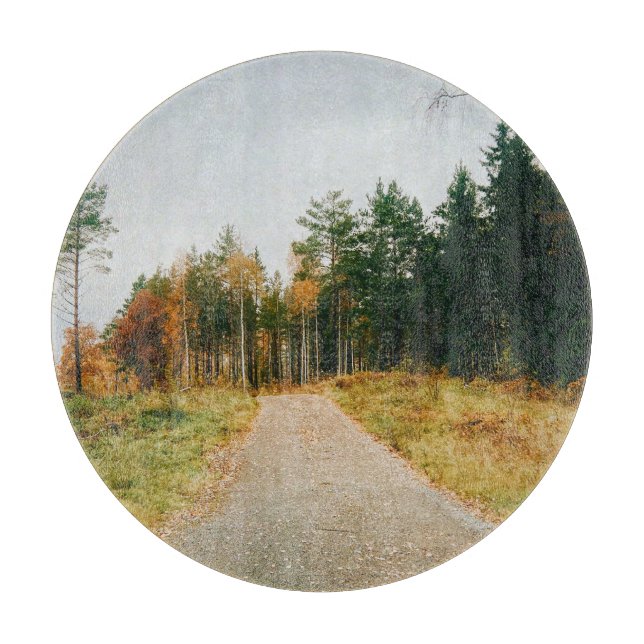 Swedish Autumnal Forest Cutting Board (Front)