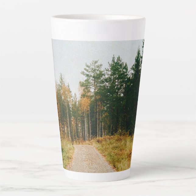 Swedish Autumnal Forest Latte Mug (Front)