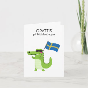 Swedish Birthday Card – Grattis på födelsedagen