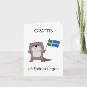 Swedish Birthday Card – Grattis på födelsedagen