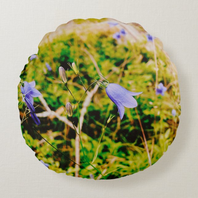 Swedish Bluebell  Round Cushion (Front)