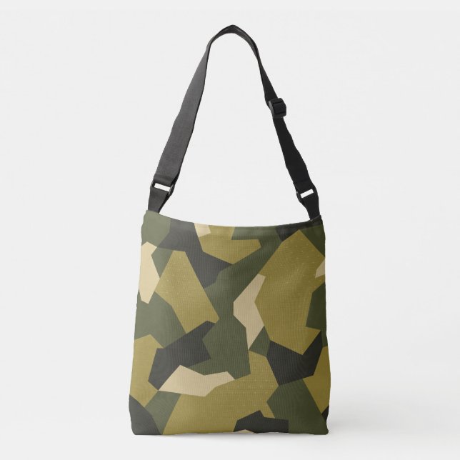 Swedish Camo Advanced Green Crossbody Bag (Front)