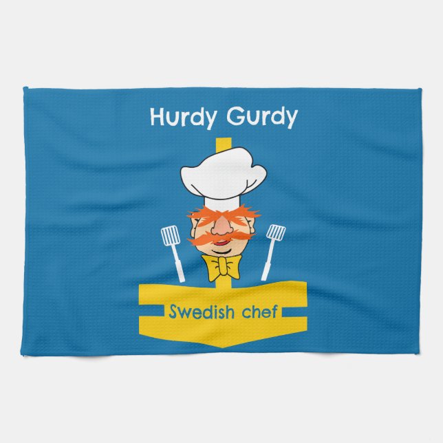 Swedish Chef Tea Towel (Horizontal)