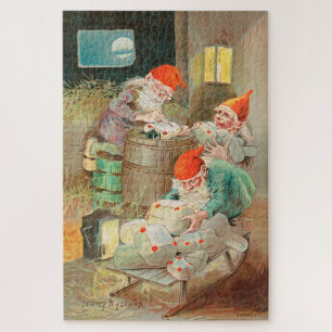 Swedish Christmas Santa (by Jenny Nyström) Jigsaw Puzzle