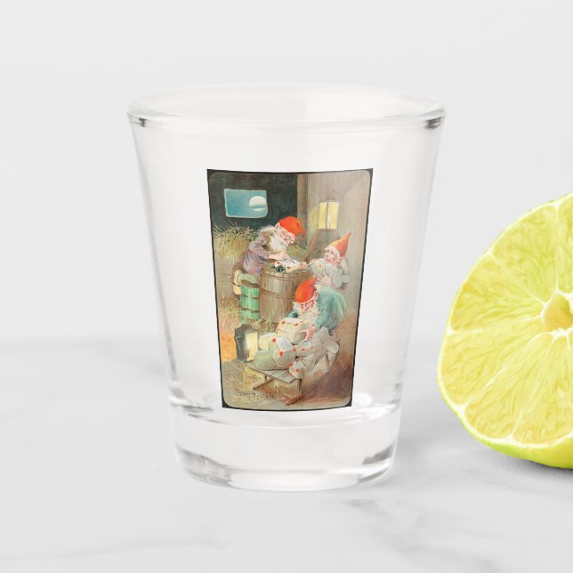 Swedish Christmas Santa (by Jenny Nyström) Shot Glass (Front)