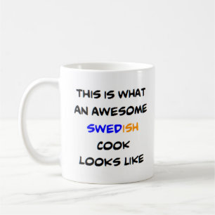 swedish cook, awesome coffee mug