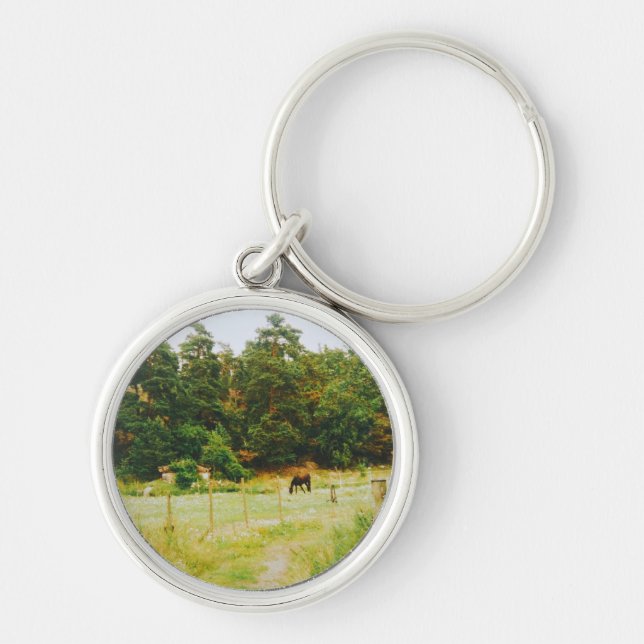 Swedish Countryside Key Ring (Front)