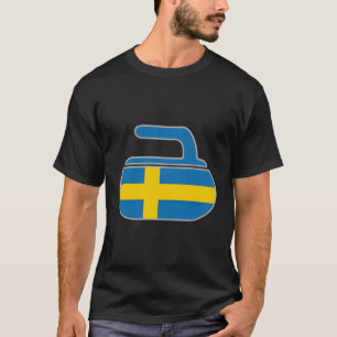 Swedish Curling Sweden Flag Curl Stone Classic Cur T-Shirt