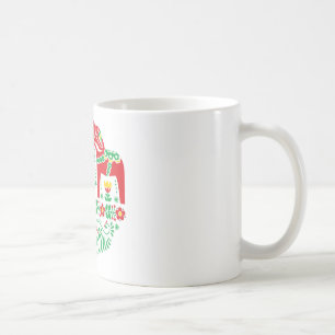 Swedish Dala Horse floral folk pattern Coffee Mug