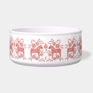 Swedish Dala Horse Red and White