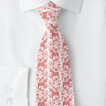 Swedish Dala Horse Red and White Folk Art Tie<br><div class="desc">A traditional Swedish Dala Horse design in red and white. Original art by Nic Squirrell.</div>