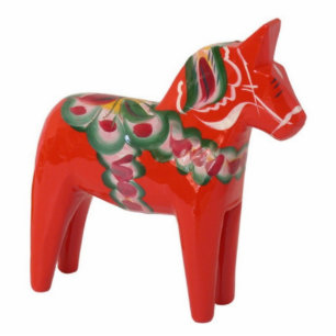Swedish Dala Horse Scandinavian Photo Sculpture Decoration