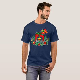Swedish Dala Horse T-Shirt