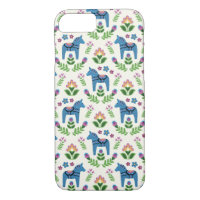 Swedish Dala Horses Blue