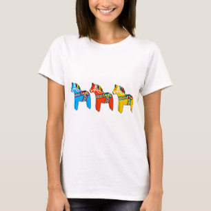 Swedish Dala Horses T-Shirt