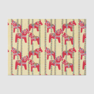 Swedish Dala Horses Tissue paper