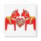 Swedish Dala Horses w Heart
