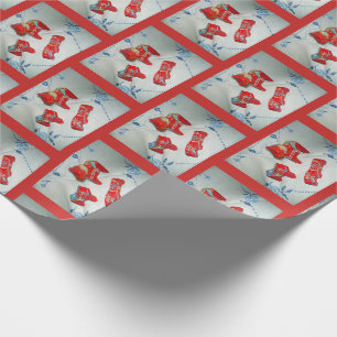 Swedish Dala Horses Wrapping Paper