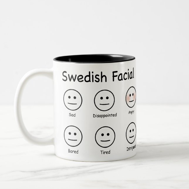 Swedish Facial Recognition Scale Mug (Left)
