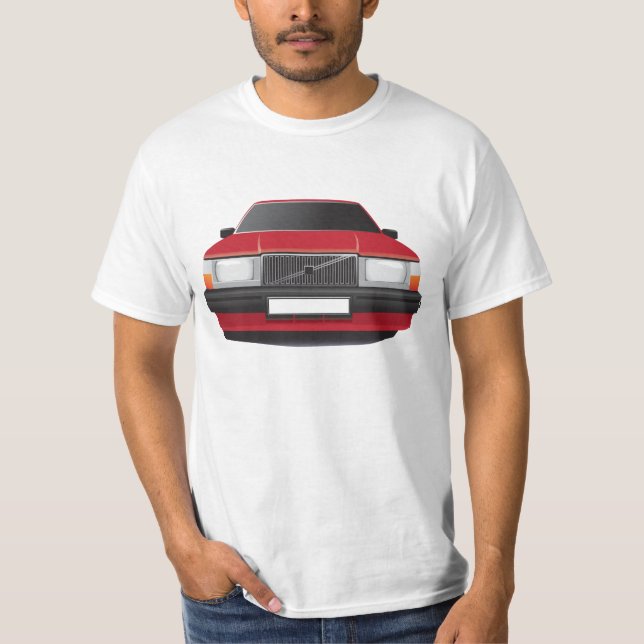 Swedish family car from 80's - 90s, red T-Shirt (Front)