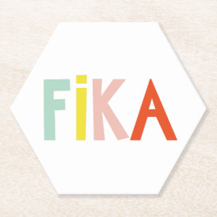 Swedish Fika Colours Paper Coaster